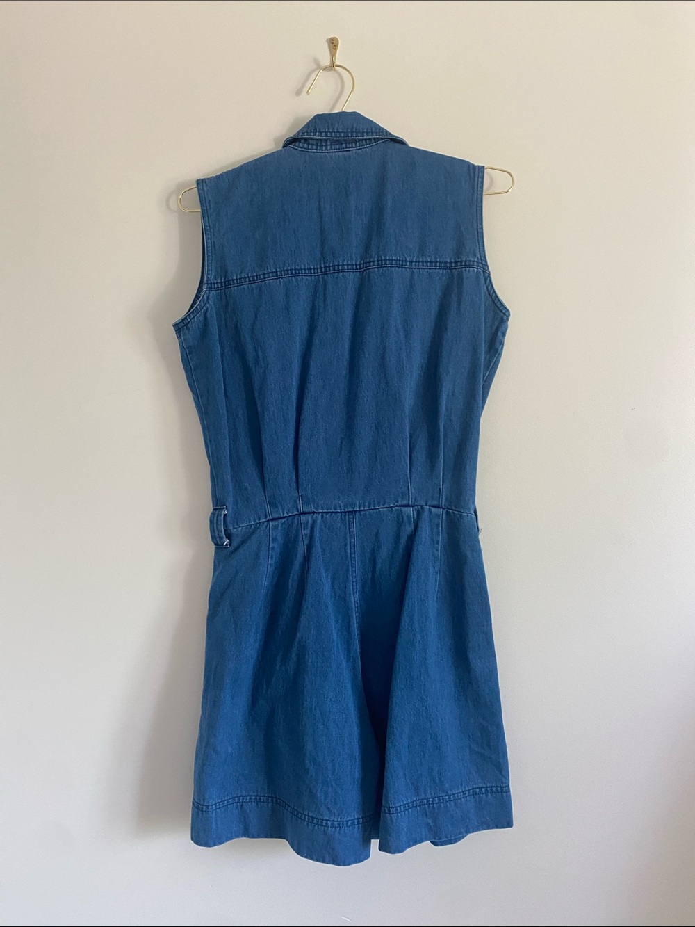Seattle Gear • Made in USA Denim Romper • 100% Cotton • Rare Vintage - Picture 8 of 9